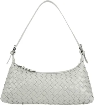 2025 Woven Shoulder Bag Purse for Women Vegan Leather Woven Tote Handbag Braided Crossbody Underarm Bag Soft Purses Satchels