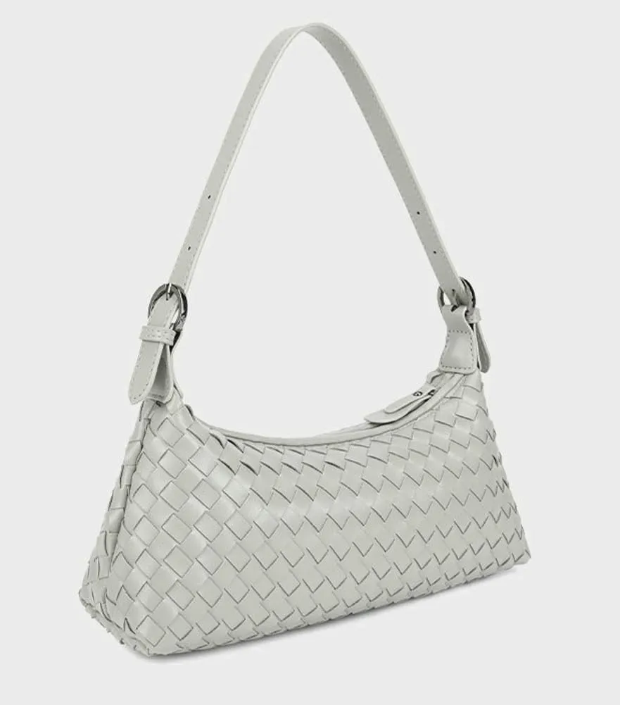 2025 Woven Shoulder Bag Purse for Women Vegan Leather Woven Tote Handbag Braided Crossbody Underarm Bag Soft Purses Satchels