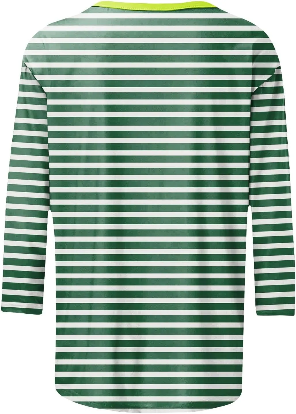 3/4 Length Sleeve Womens Tops Summer Three Quarter Striped Shirts Dressy Casual Printed Tunic Tops Women Blouses
