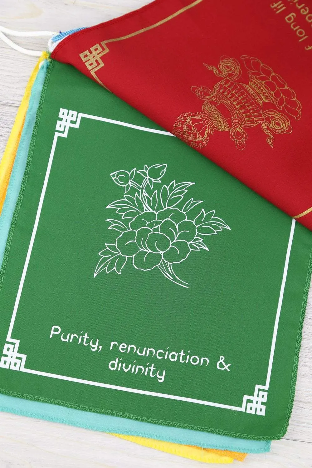 8 Auspicious Symbols Prayer Flags