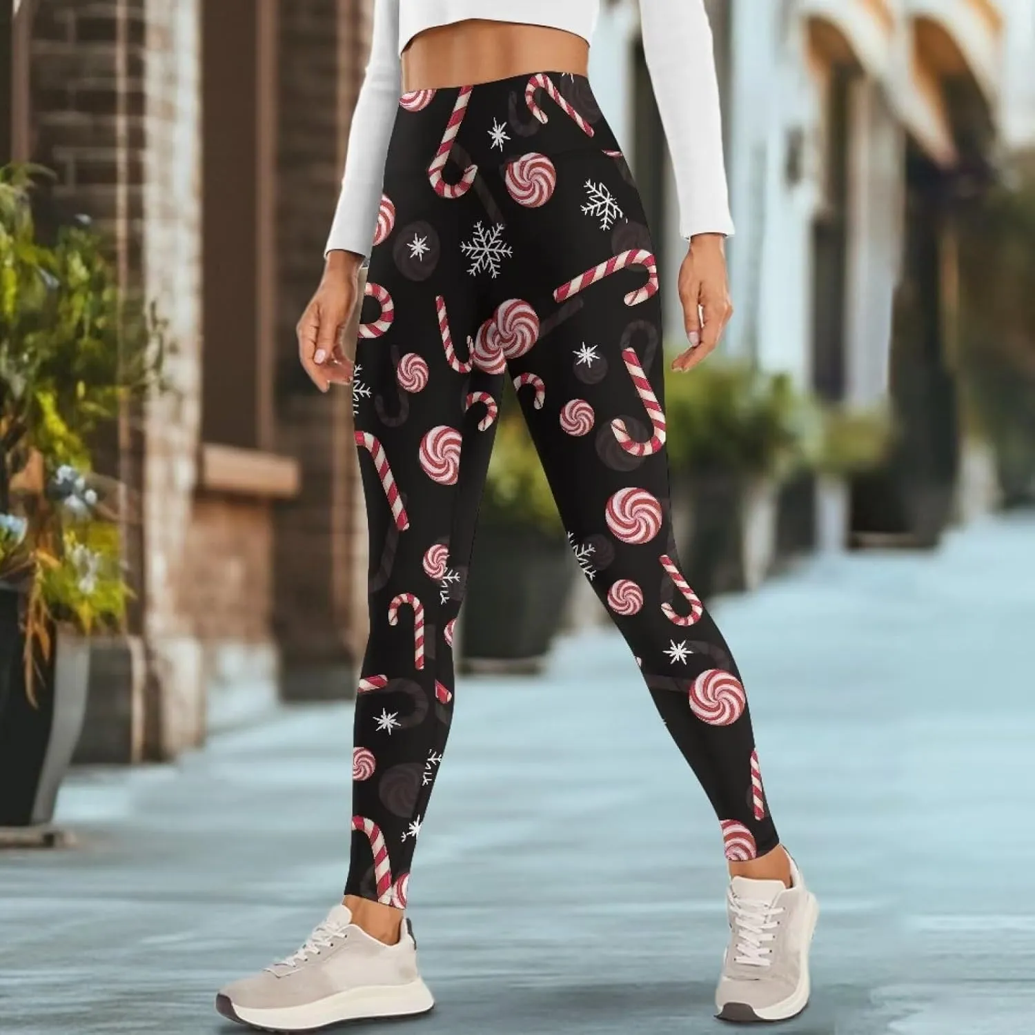 AFPANQZ Leggings with Pockets Women High Waisted Casual Butt Lift Leggings for Winter Fall Gym Yoga Fitness Workout Pants
