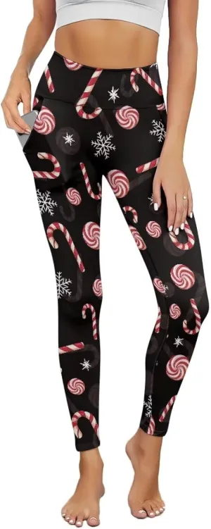 AFPANQZ Leggings with Pockets Women High Waisted Casual Butt Lift Leggings for Winter Fall Gym Yoga Fitness Workout Pants
