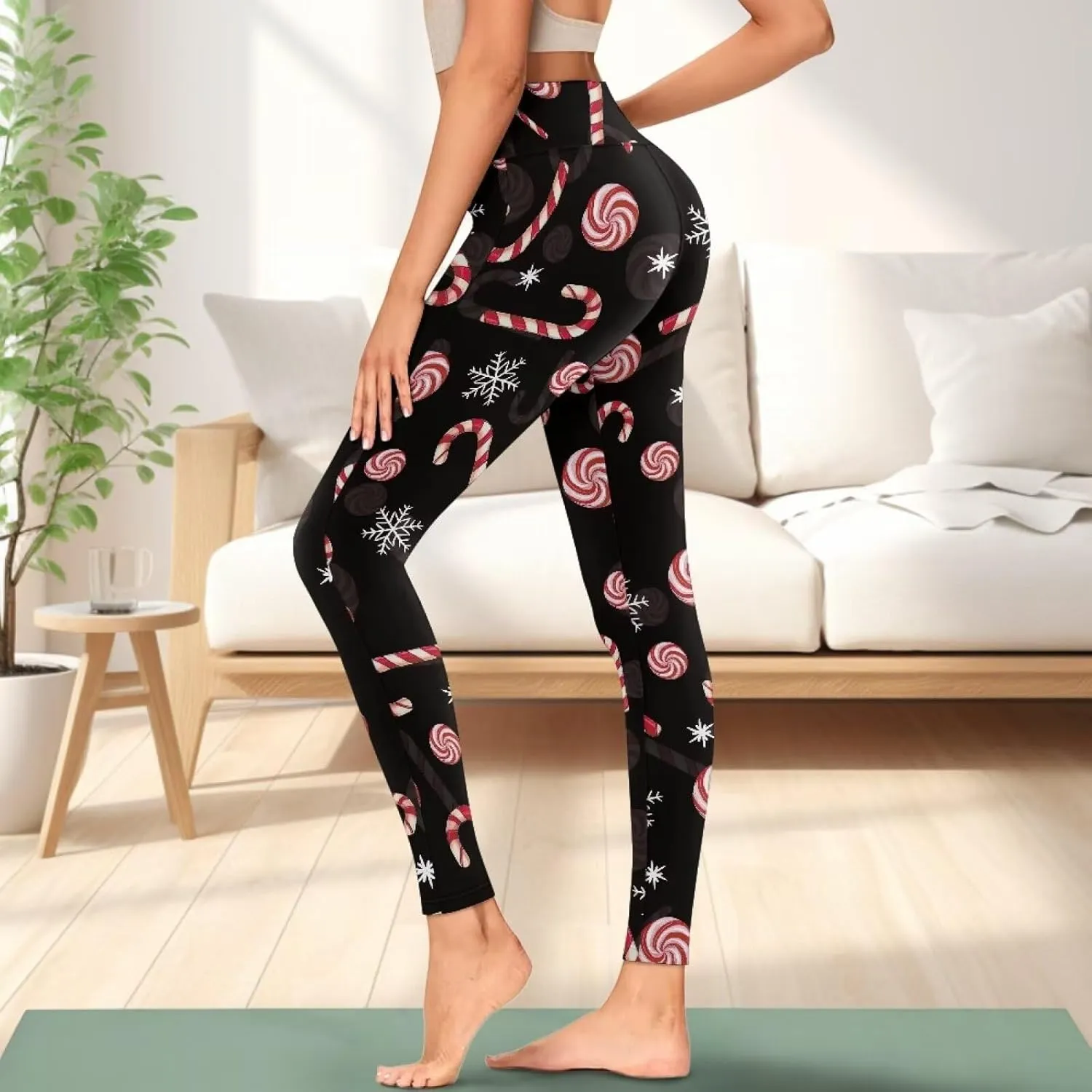 AFPANQZ Leggings with Pockets Women High Waisted Casual Butt Lift Leggings for Winter Fall Gym Yoga Fitness Workout Pants