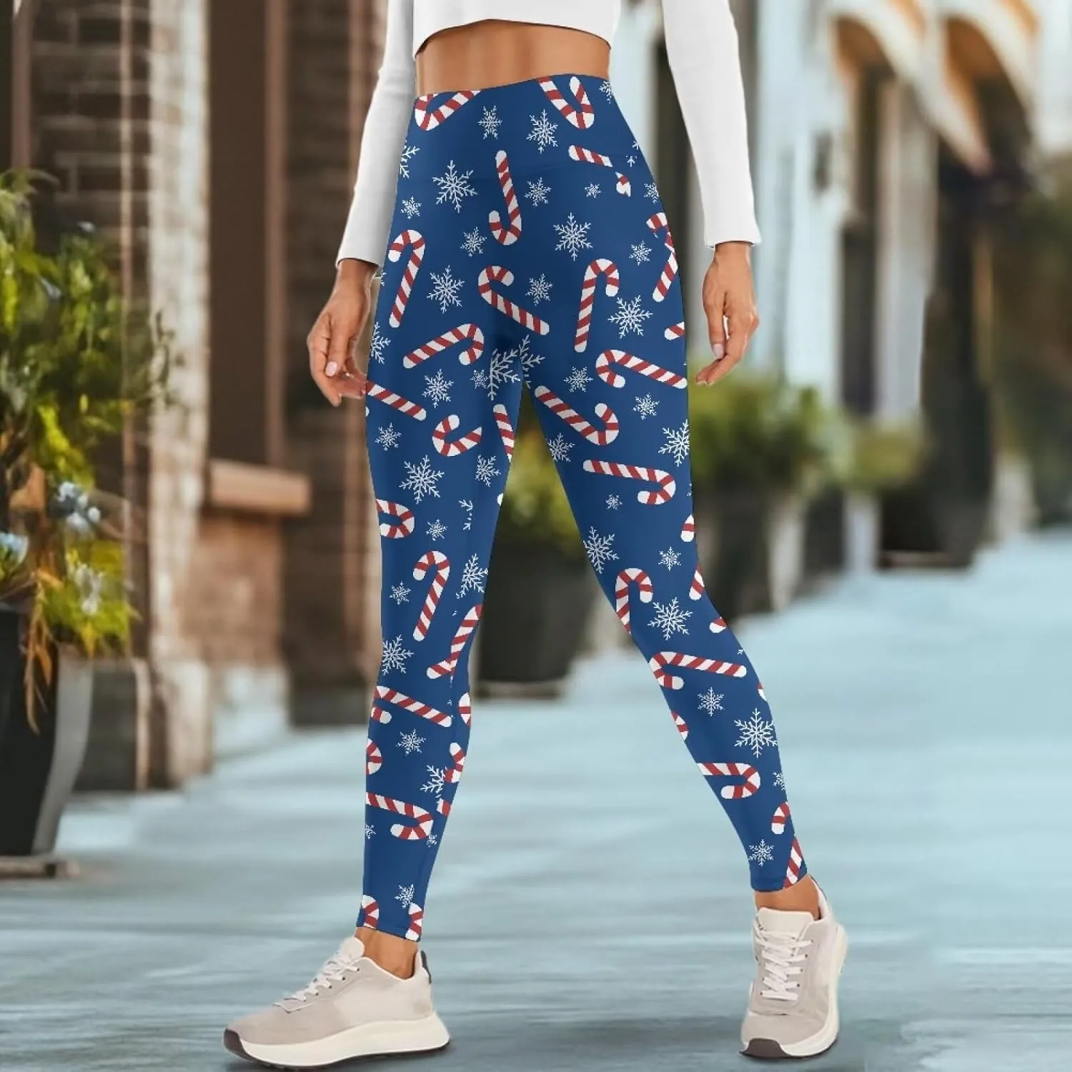 AFPANQZ Leggings with Pockets Women High Waisted Casual Butt Lift Leggings for Winter Fall Gym Yoga Fitness Workout Pants