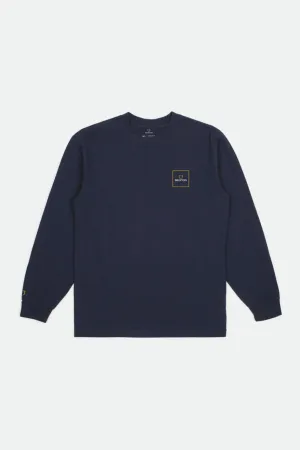 Alpha Block L/S Standard Tee - Navy