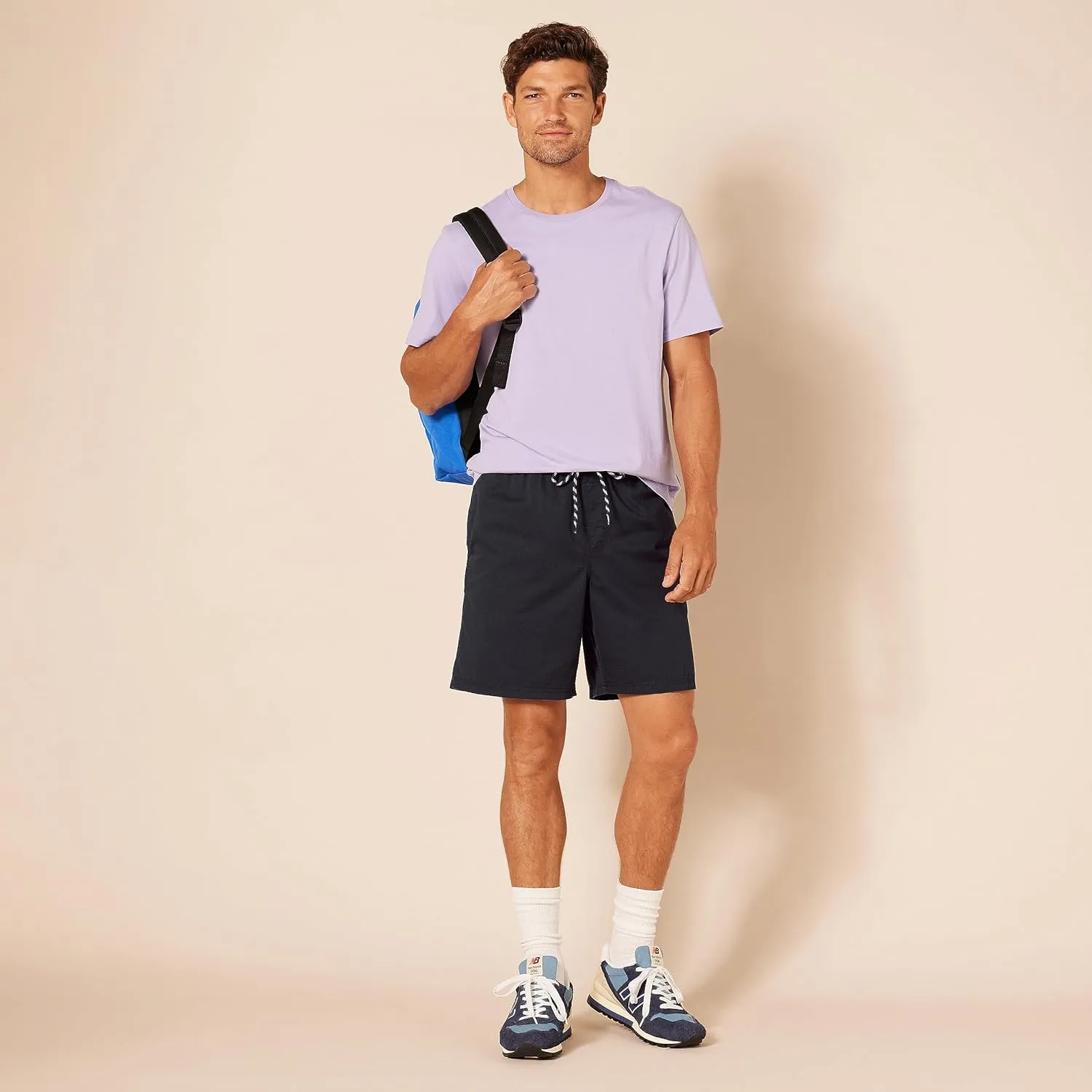 Amazon Essentials Men's 8" Inseam Relaxed-Fit Drawstring Walk Short (Available in Plus Size)
