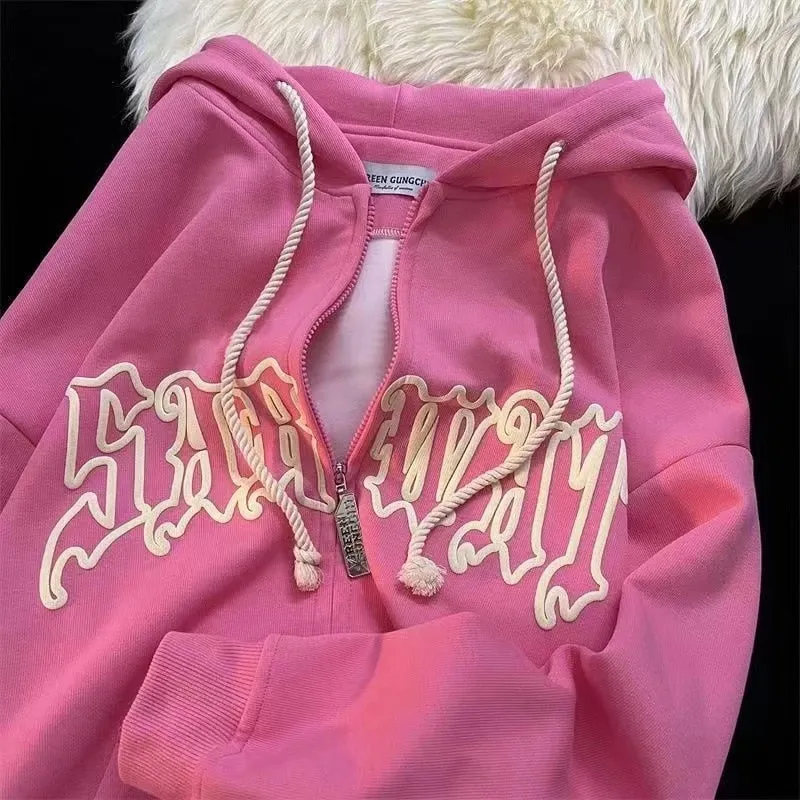 American Retro Little Devil Horn Hoodies