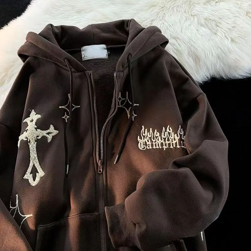 American Retro Little Devil Horn Hoodies