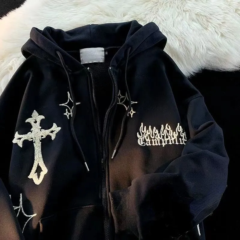 American Retro Little Devil Horn Hoodies