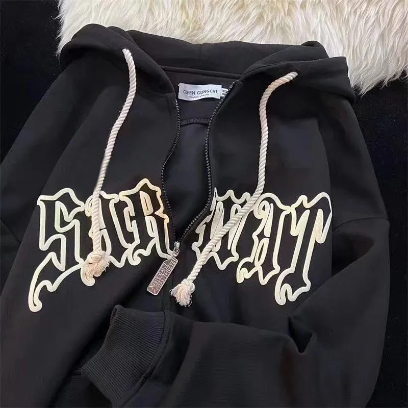 American Retro Little Devil Horn Hoodies