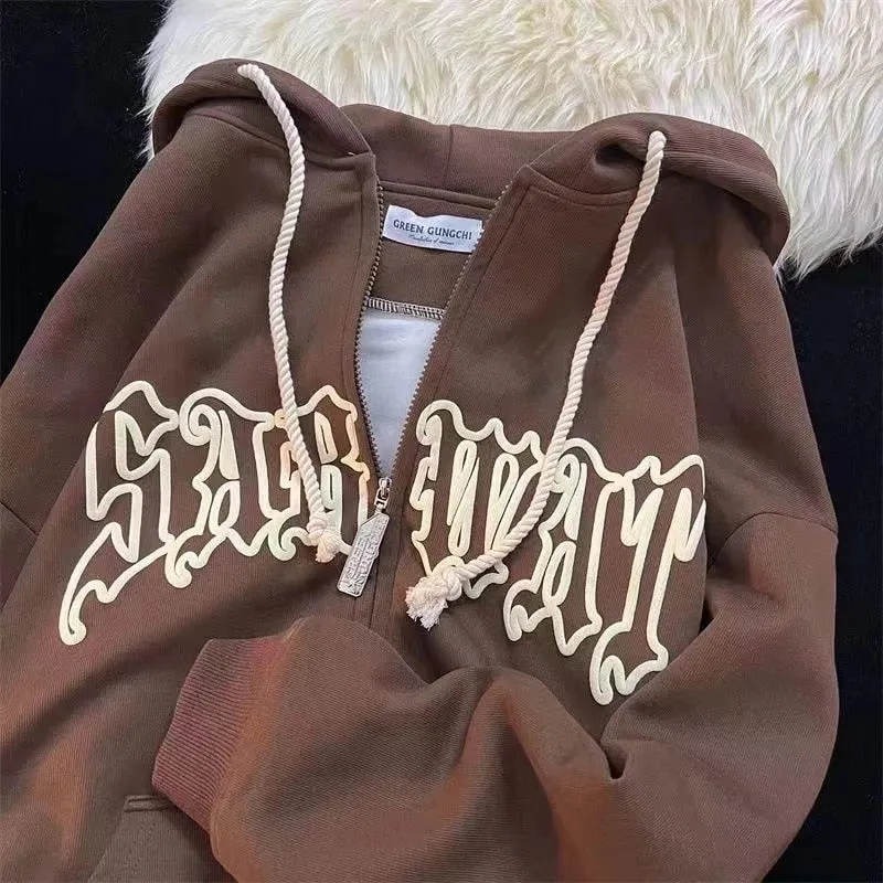 American Retro Little Devil Horn Hoodies