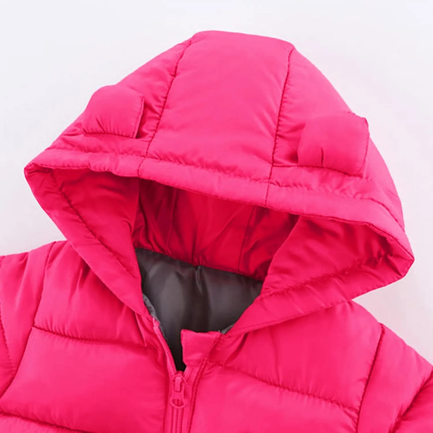 Baby Boys Girls Winter Jacket Warm Puffer Padded Coat Cotton Hooded Infant Outerwear