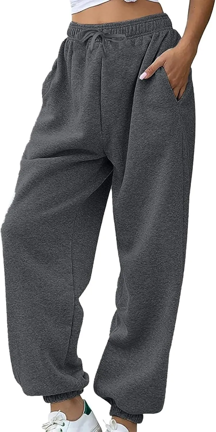 Baggy Sweatpants for Women 2024 Plus Size High Waisted Workout Athletic Joggers Trousers Casual Comfy Sweat Pants