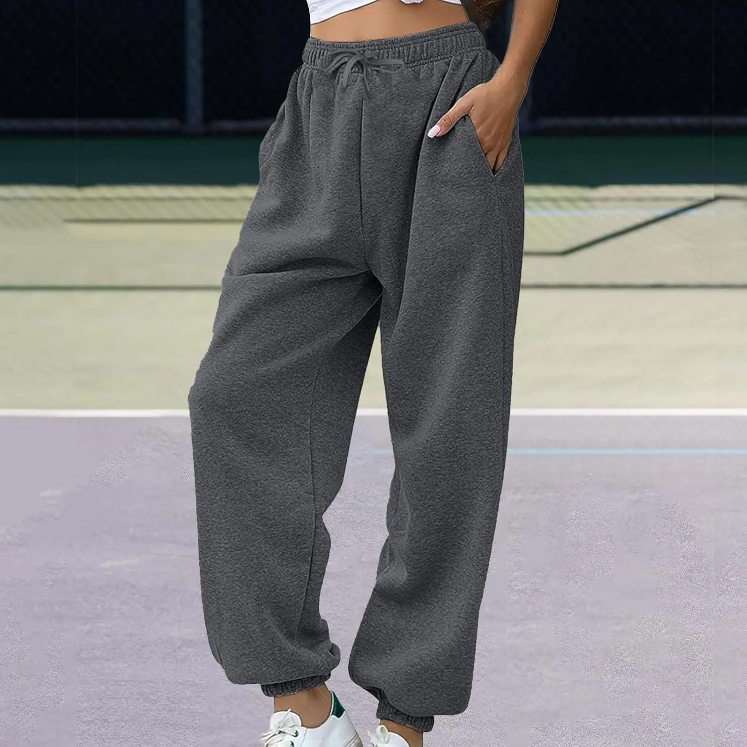 Baggy Sweatpants for Women 2024 Plus Size High Waisted Workout Athletic Joggers Trousers Casual Comfy Sweat Pants