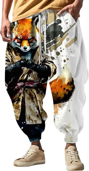 Baggy Wide Leg Pants Fashion Street Feel Casual Sweatpants Mens Drawstring Aladdil Hippie Harem Pants Yoga Pants Men
