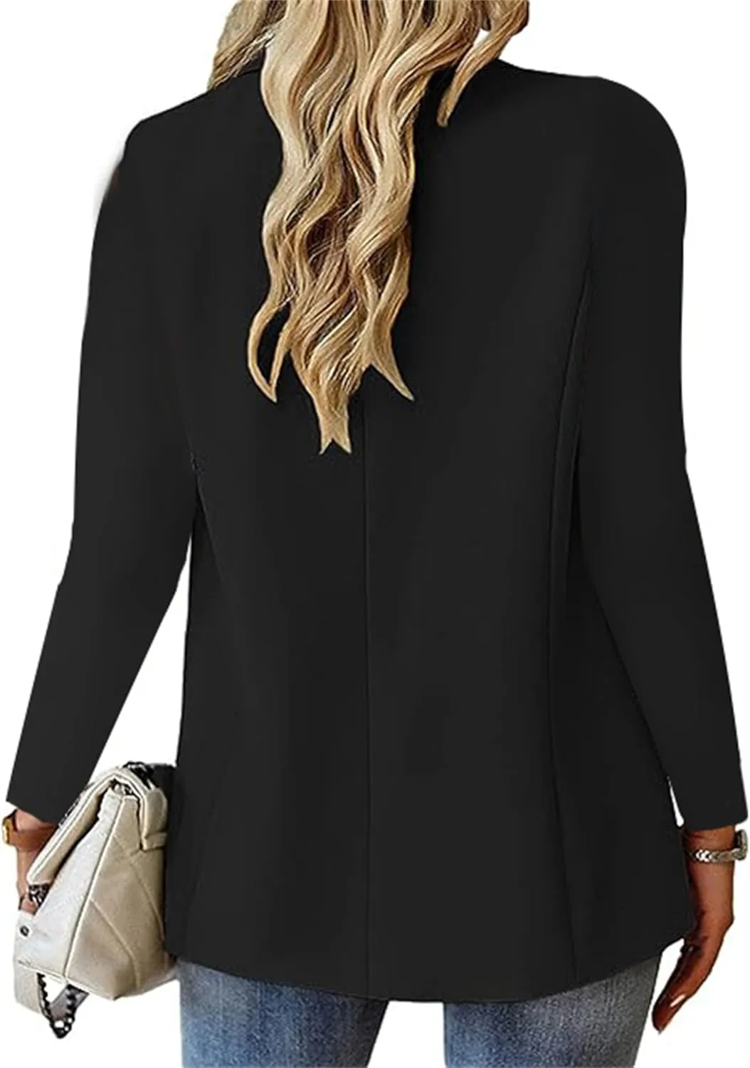 Blazers for Women Business Casual Fall Fashion 2024 Blazer Long Sleeve Open Front Blazer Work Office Suits Jacket