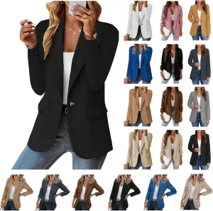 Blazers for Women Business Casual Fall Fashion 2024 Blazer Long Sleeve Open Front Blazer Work Office Suits Jacket