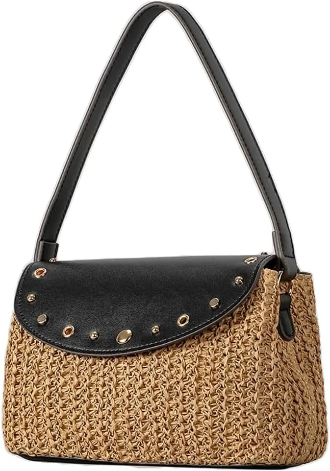 Bohemia Straw Beach Bag Women Macrame Shoulder Crossbody Purse Tote Top-handle Hobo Bag Summer Travel Beach Bags 2025