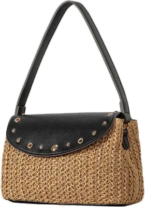 Bohemia Straw Beach Bag Women Macrame Shoulder Crossbody Purse Tote Top-handle Hobo Bag Summer Travel Beach Bags 2025