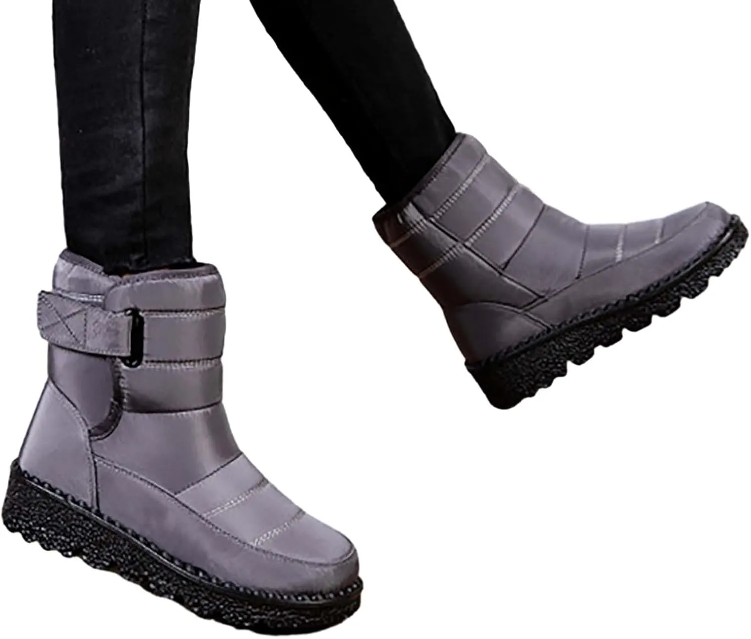 Botas De Invierno Para Mujer Elegantes Con Tacon Botas Invierno Para Mujer White Snow Boots for Women Fuzzy Boots Womens Snow Shoes Waterproof of Today