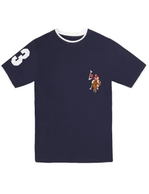 Boys Crew Neck Multi-Color Logo T-Shirt