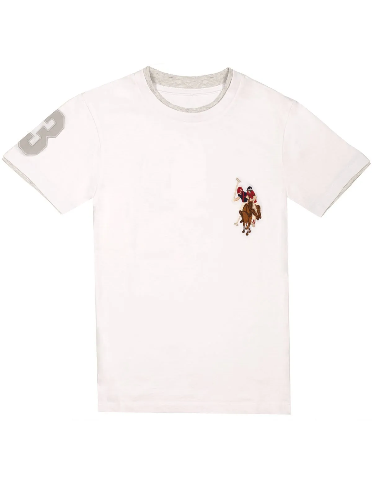Boys Crew Neck Multi-Color Logo T-Shirt