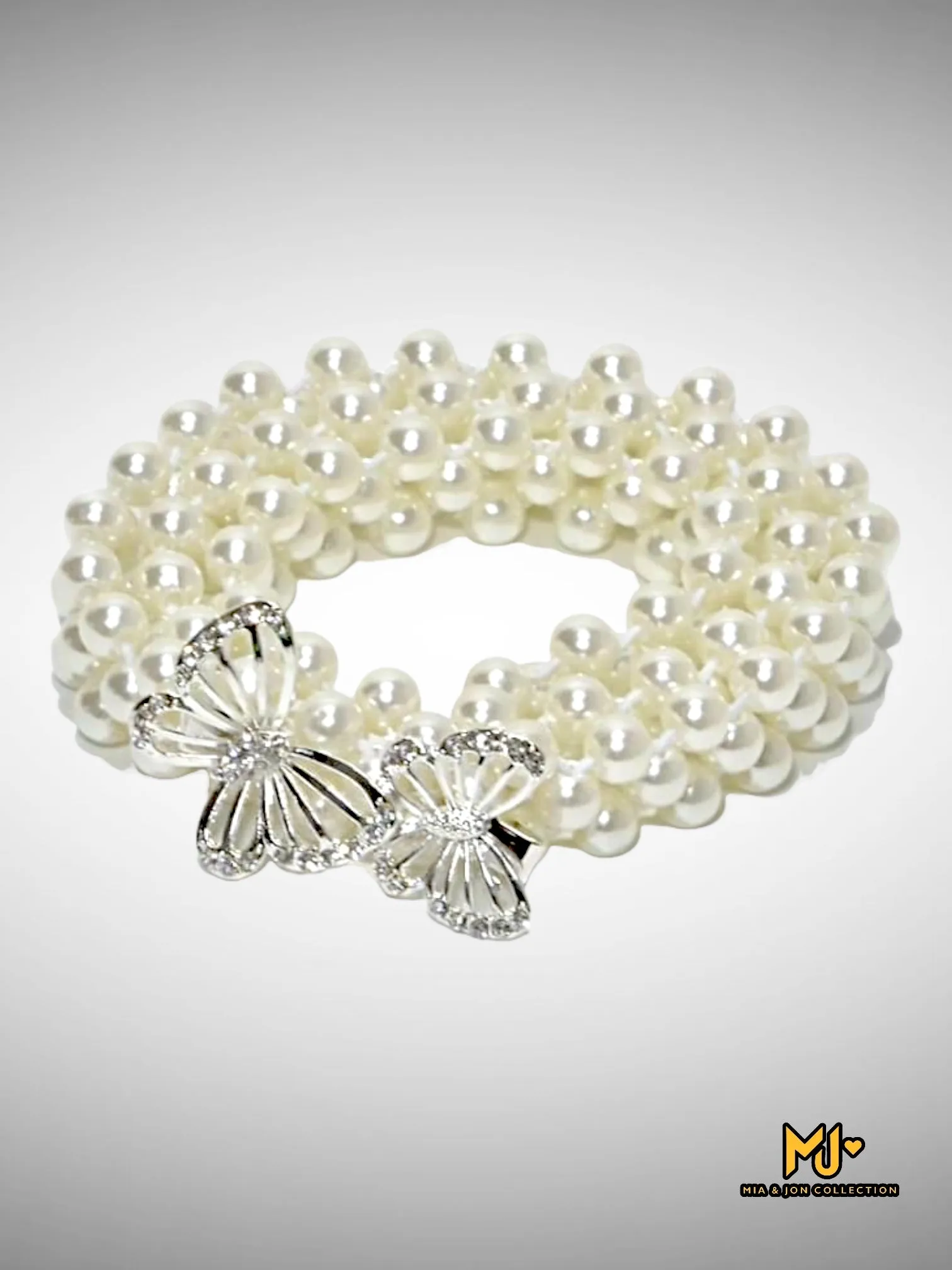 Butterfly Decor Pearl Belt