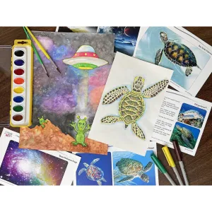 CA: Sea Turtle & Space Alien