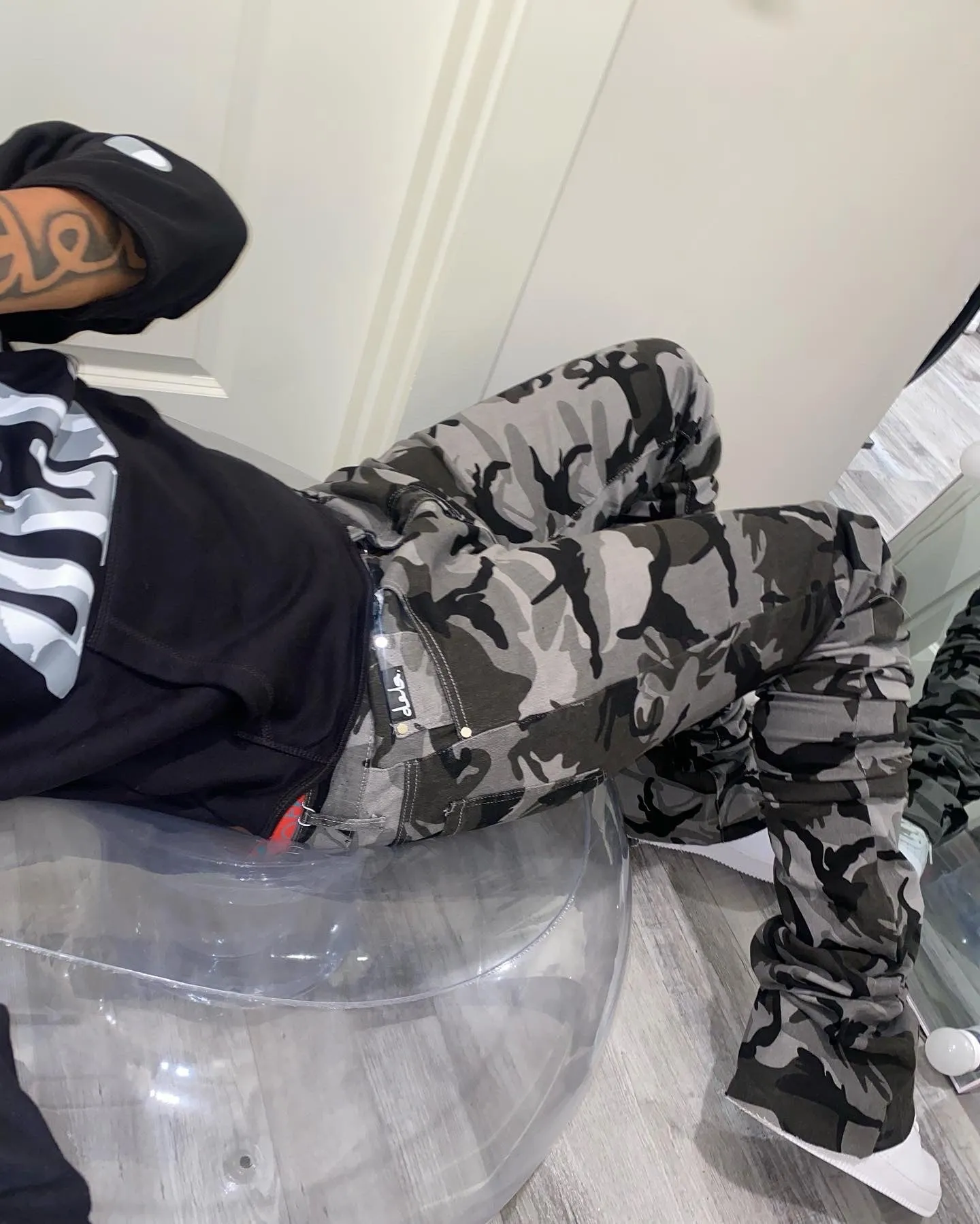 CAMO HOOD