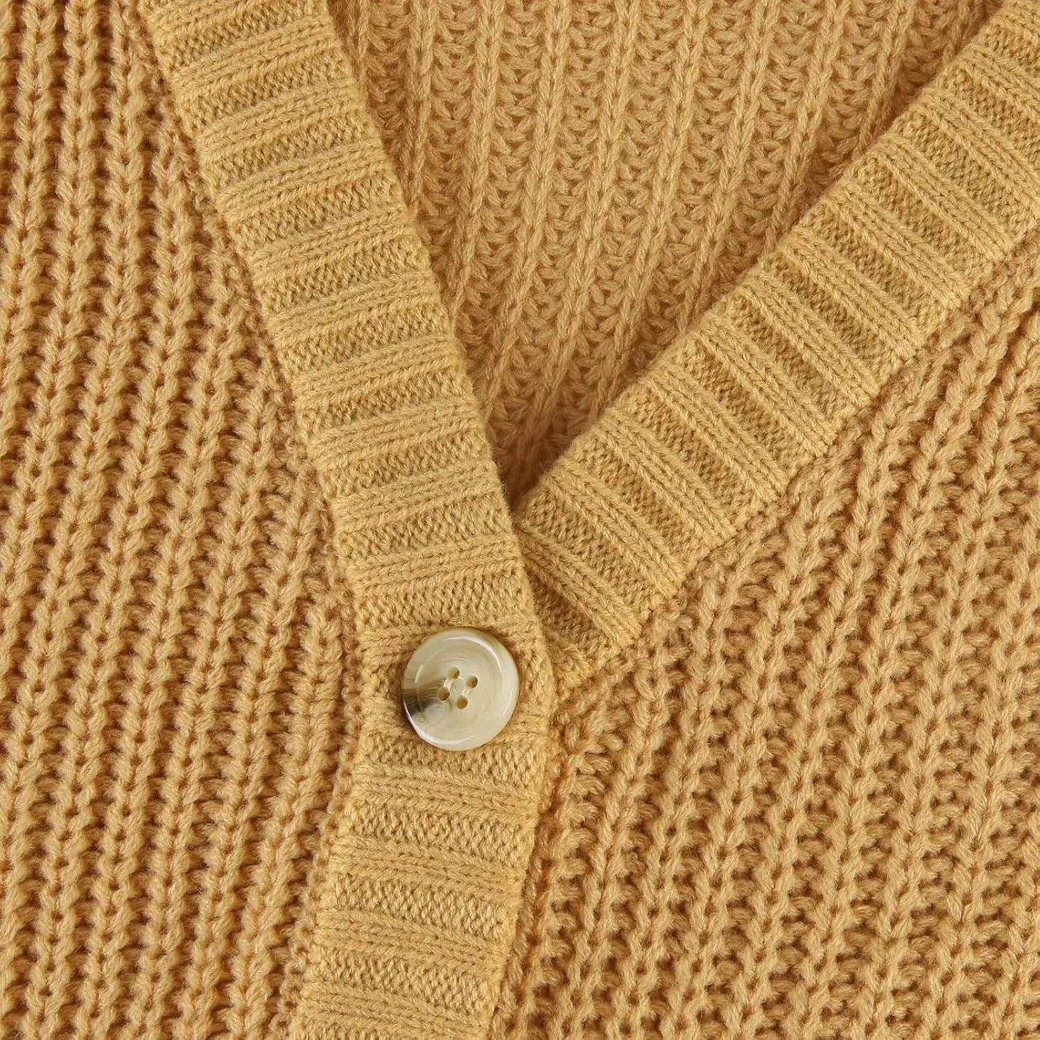 Cardigan Sweaters for Women Long Sleeve Button Down V-Neck Open Front Fall Sweaters Chunky Knit Outerwear Coats