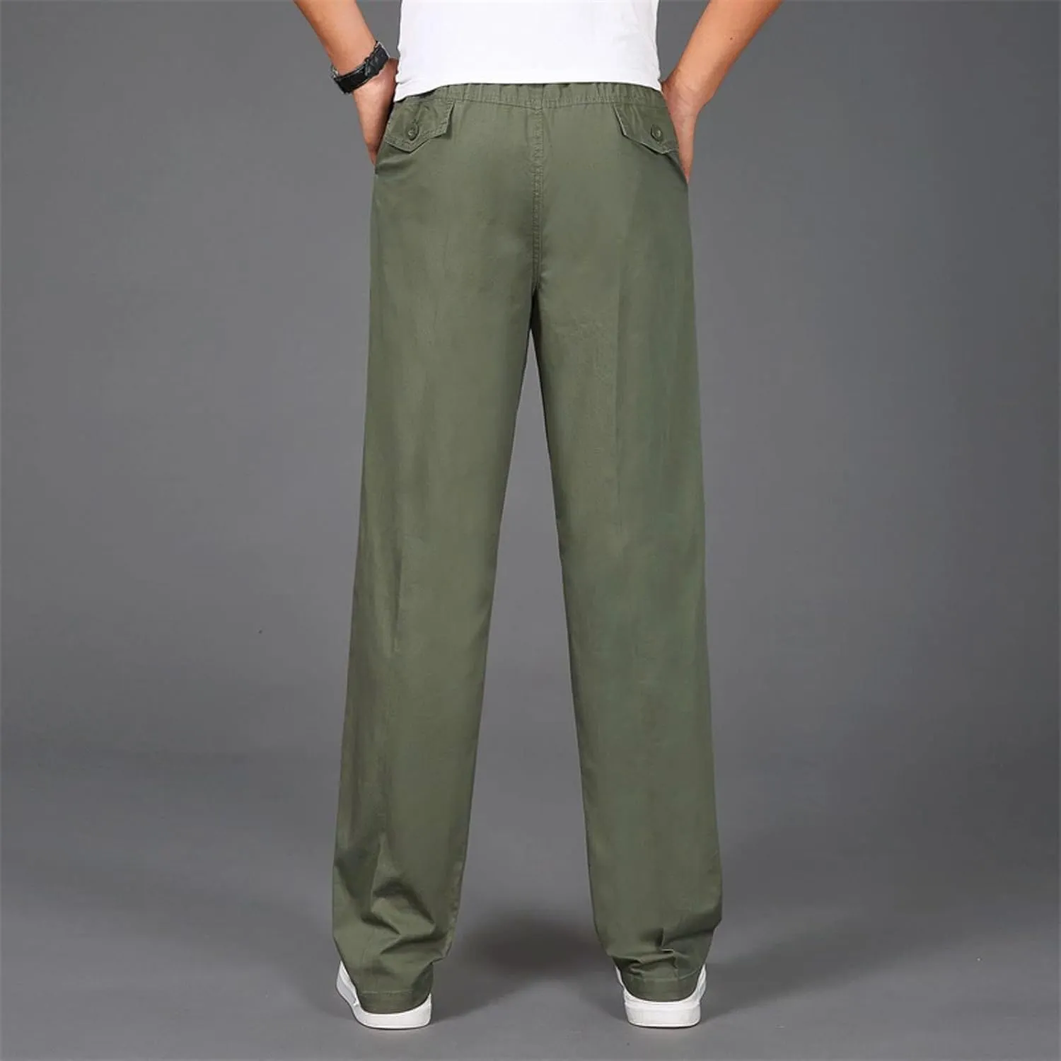 Cargo Pants for Men,Mens Relaxed Fit Outdoor Cargo Pants Casual Drawstring Athletic Jogger Sports Trousers