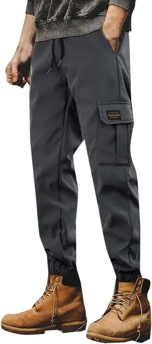 Cargo Pants Mens 2024 Fashion Multiple Pockets Pants Outdoor Athletic Drawstring Waist Jogger Harem Pants Mens Cargos
