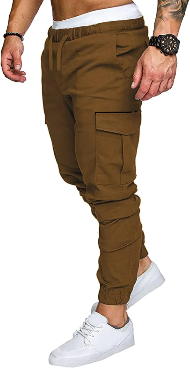 Cargo Sweatpants for Men Mens Lounge Pants Stretch Pant Mens Linen Loose Casual Lightweight Elastic Waist Yoga Beach