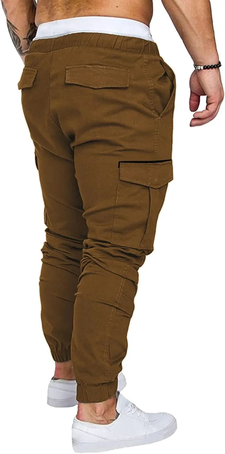 Cargo Sweatpants for Men Mens Lounge Pants Stretch Pant Mens Linen Loose Casual Lightweight Elastic Waist Yoga Beach