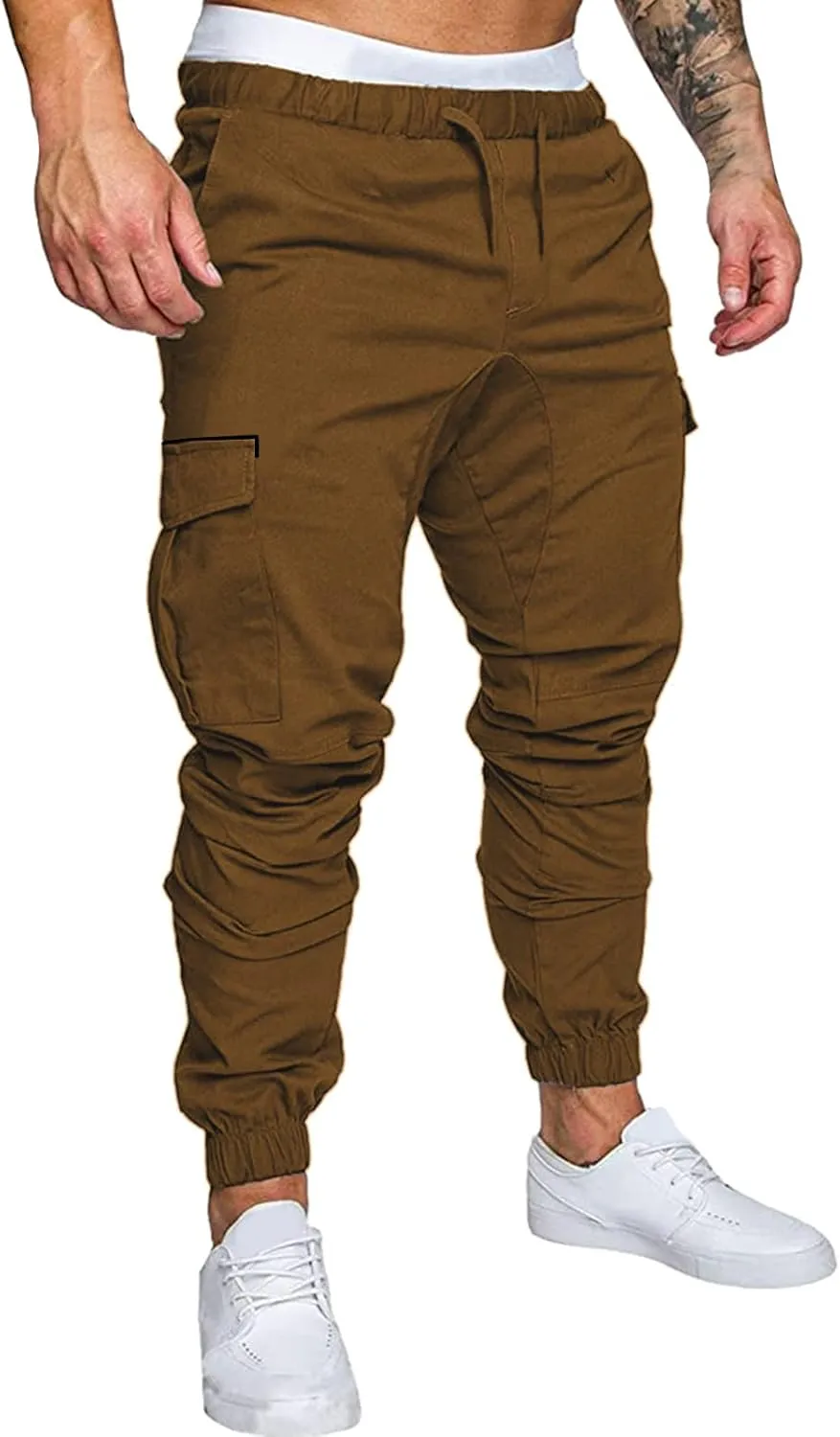 Cargo Sweatpants for Men Mens Lounge Pants Stretch Pant Mens Linen Loose Casual Lightweight Elastic Waist Yoga Beach