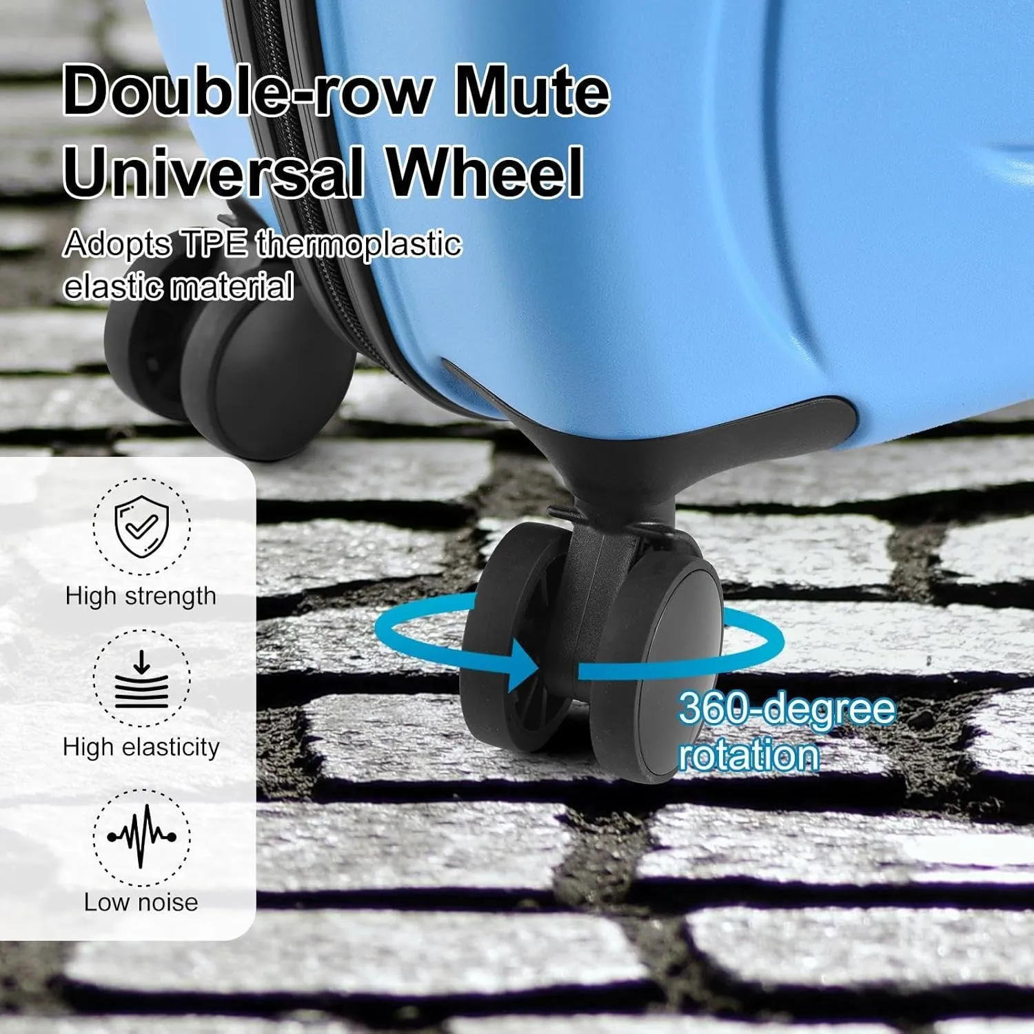 Carry Luggage - Ride Suitcase for Kids with 360 Degrees Wheels | Ride Luggage with Safety Belt | Scooter Luggage for Kids | Scooter Luggage for Airplane Travel