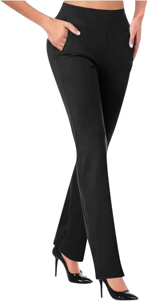 Casual Pants for Women High Waist Sweatpants Women Straight Leg Solid Color Wide Leg Slacks Loose Trousers