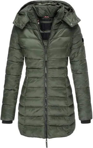 ChicCrate Women's Puffer Jacket Quilted Winter Coat Long Sleeve Lightweight Down Jackets Warm Clothes Outwear