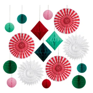 Christmas Honeycomb Decorations