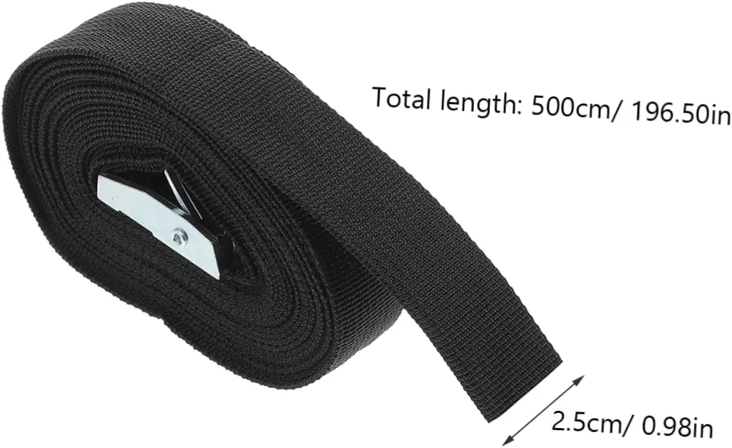 Ciieeo 3Pcs Thickened Cargo Straps with Pressing Packing for Suitcase Luggage and Backpack Easy Installation Tie Down