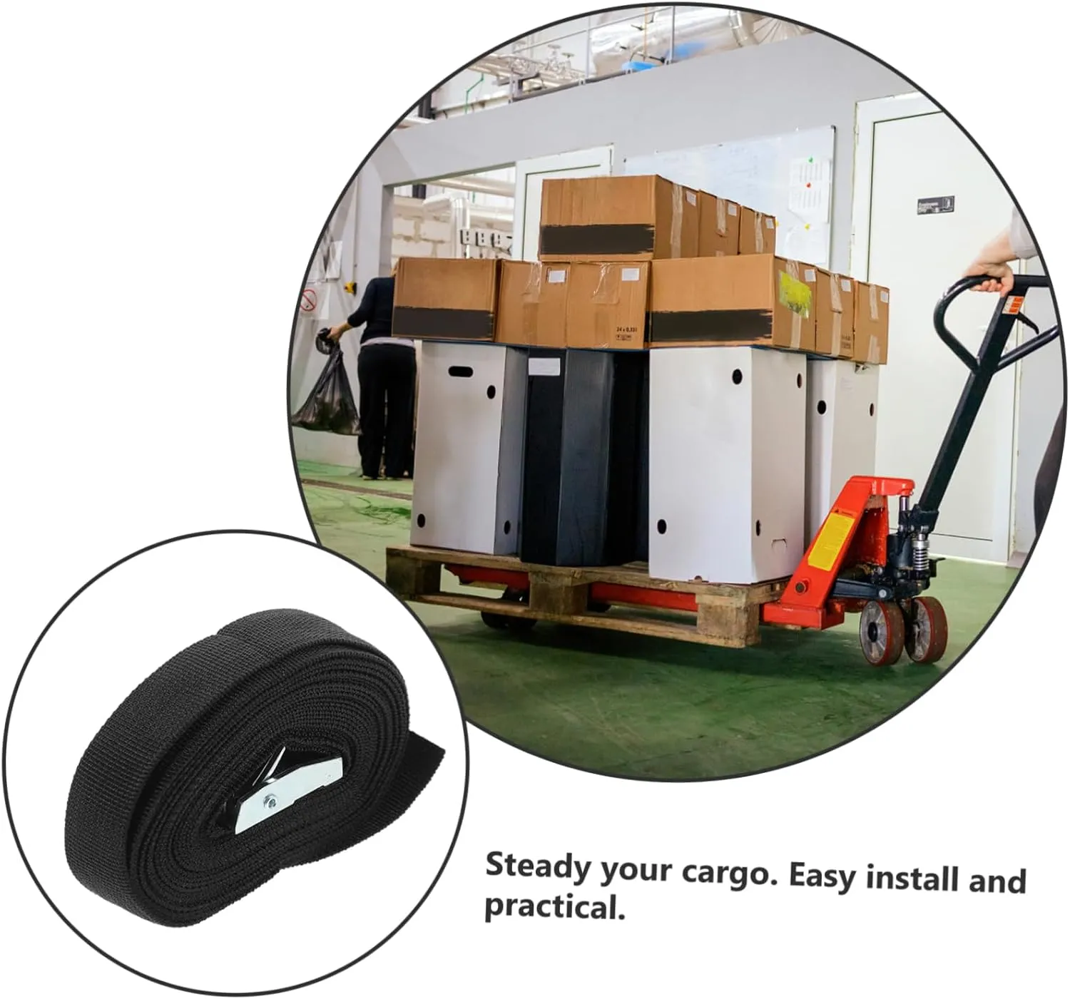 Ciieeo 3Pcs Thickened Cargo Straps with Pressing Packing for Suitcase Luggage and Backpack Easy Installation Tie Down
