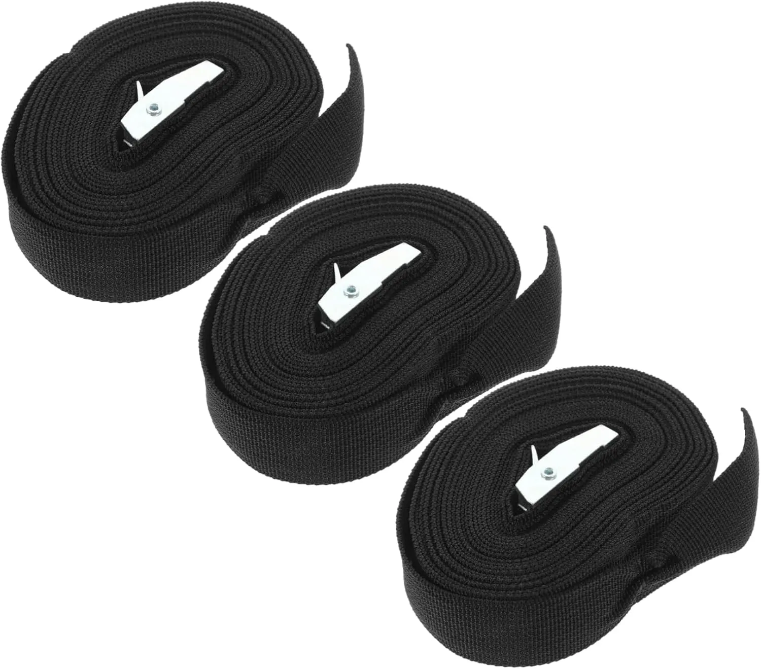 Ciieeo 3Pcs Thickened Cargo Straps with Pressing Packing for Suitcase Luggage and Backpack Easy Installation Tie Down