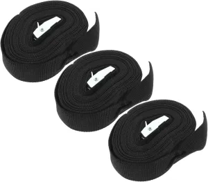 Ciieeo 3Pcs Thickened Cargo Straps with Pressing Packing for Suitcase Luggage and Backpack Easy Installation Tie Down