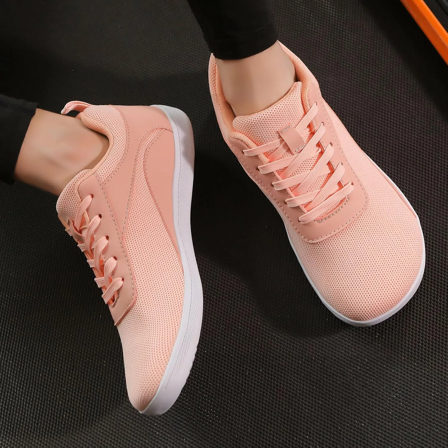 Couple Mesh Sports Casual Shoes Breathable Flat Bottom Lightweight Plus Size Comfortable Walking Mens Sneaker Socks