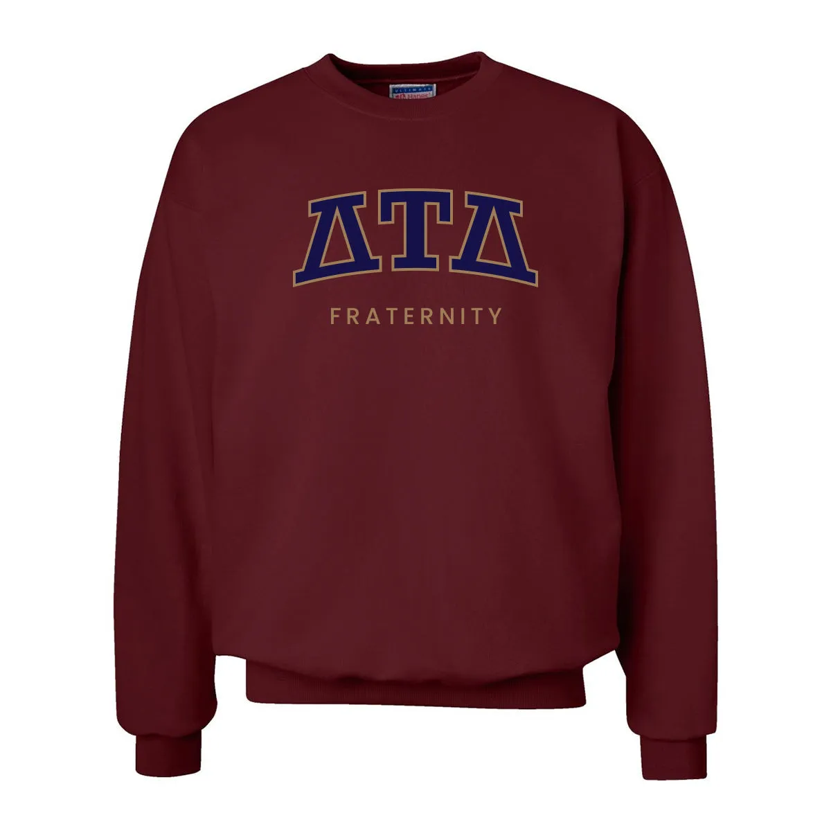 Delt Maroon Old School Crewneck