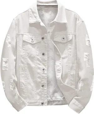 Denim Jacket Men Jackets For Men Fashion Slim Fit Long Sleeve Comfortable And High Performance Casual Jean Jacket