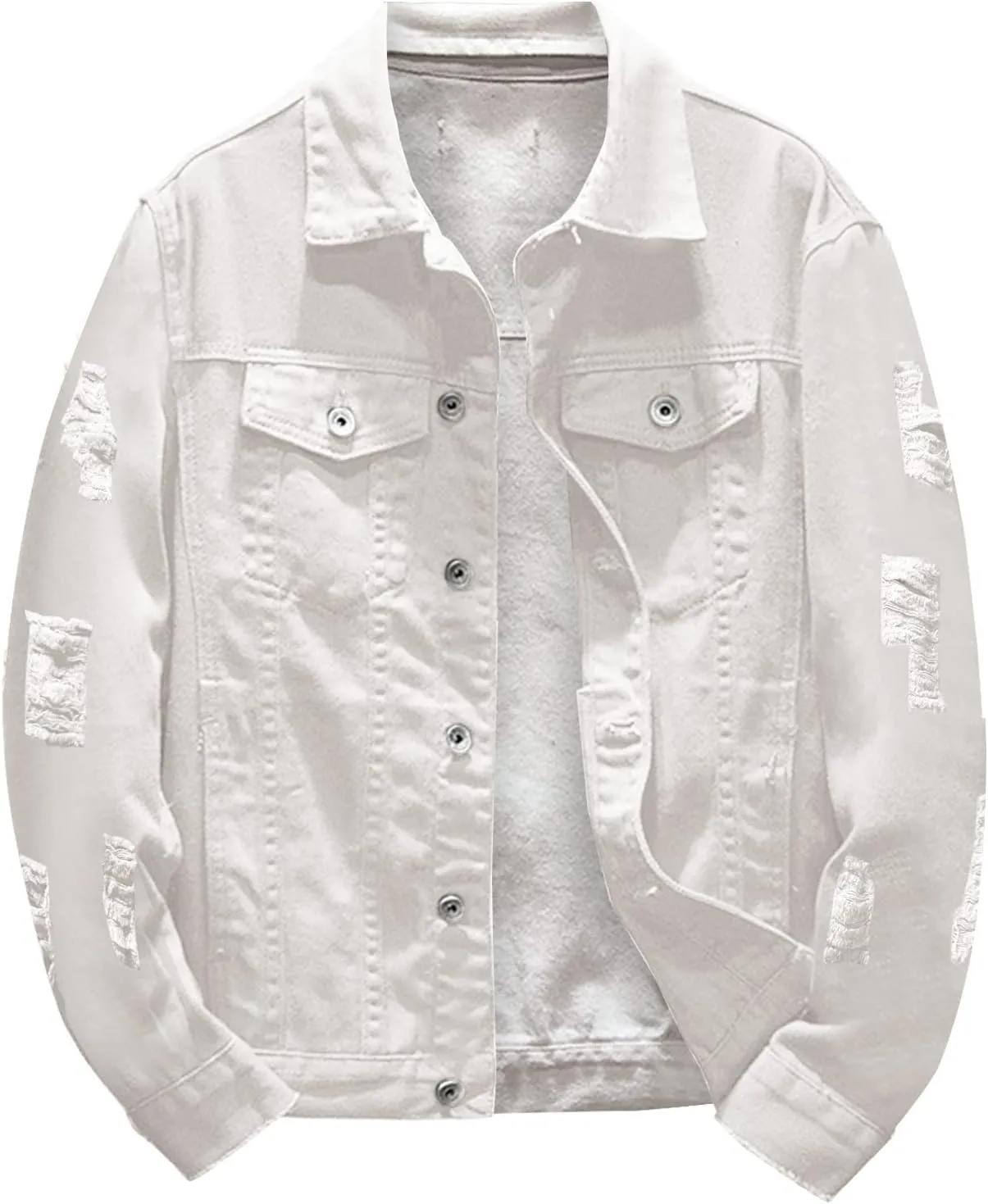 Denim Jacket Men Jackets For Men Fashion Slim Fit Long Sleeve Comfortable And High Performance Casual Jean Jacket