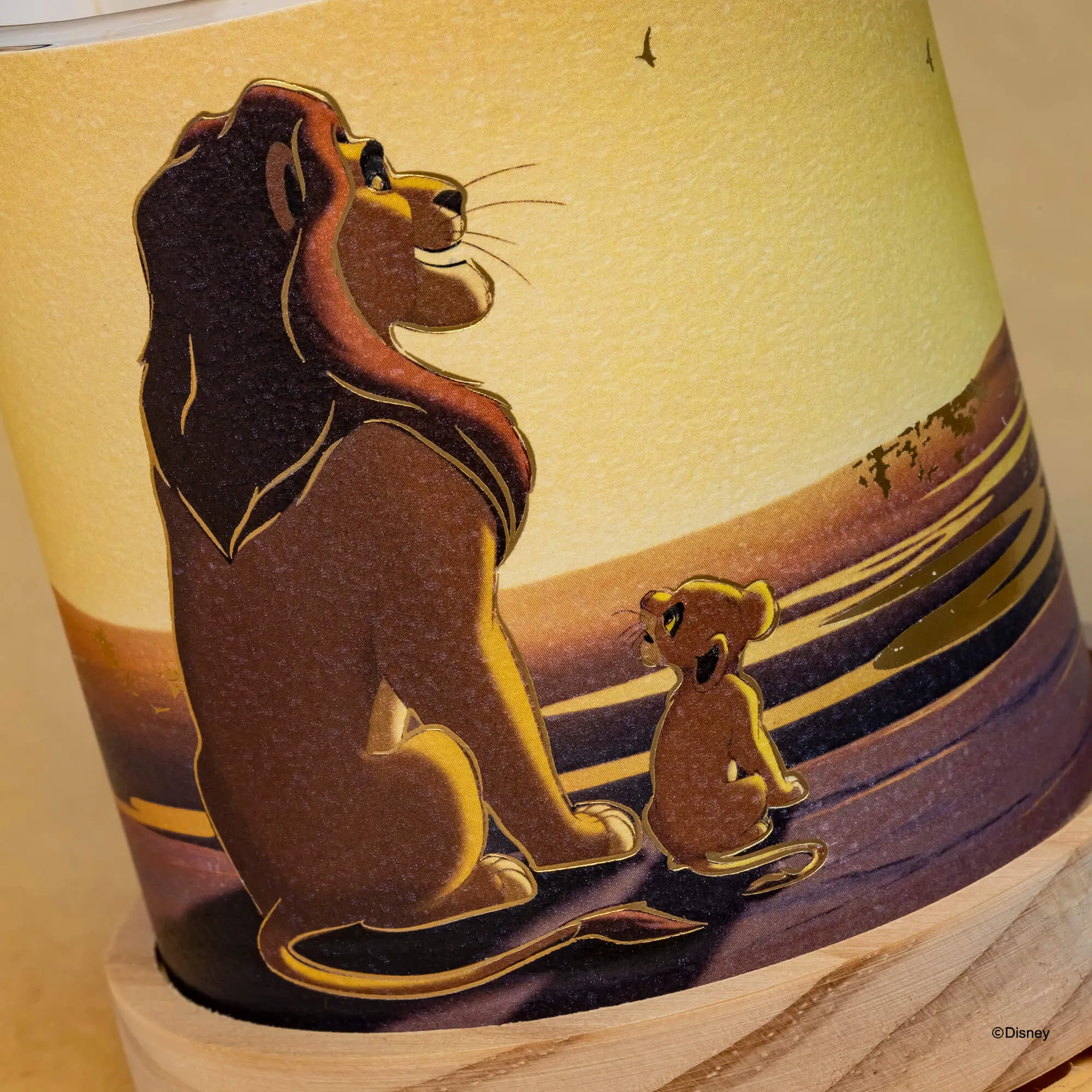 Disney Mini Glass Lantern Simba & Mufasa