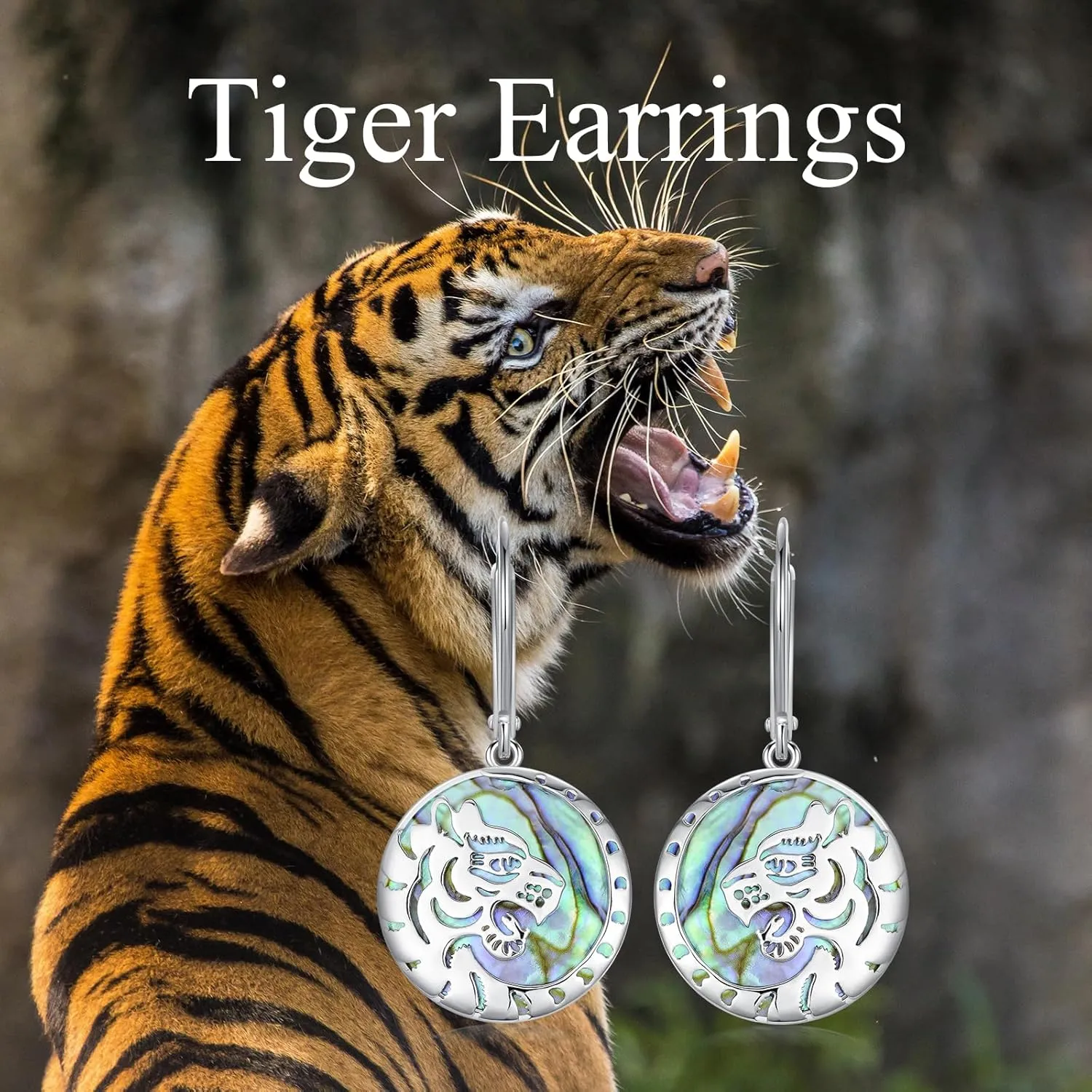 Dove/Bunny/Cat/Teddy/Beetle/Hummingbird/Tiger Earrings 925 Sterling Silver Dangle Leverback Earrings Animal Jewelry Gifts for Women