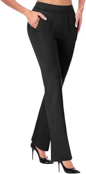 Dress Pants Women 2025 Business Casual Work Pant Women High Waist Stretchy Trousers Pull on Office Slacks Bottoms